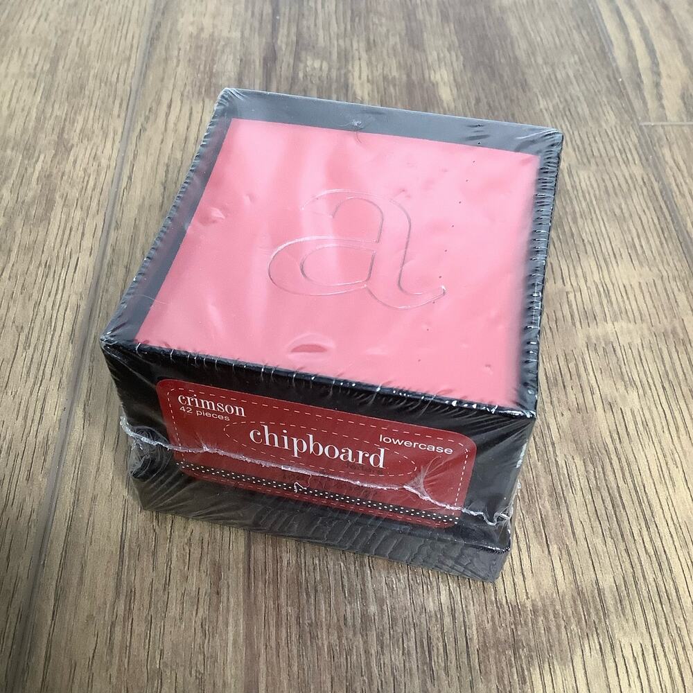 Heidi Swapp 42-Piece Crimson Red Chipboard Letters Scrapbooking Card Making New